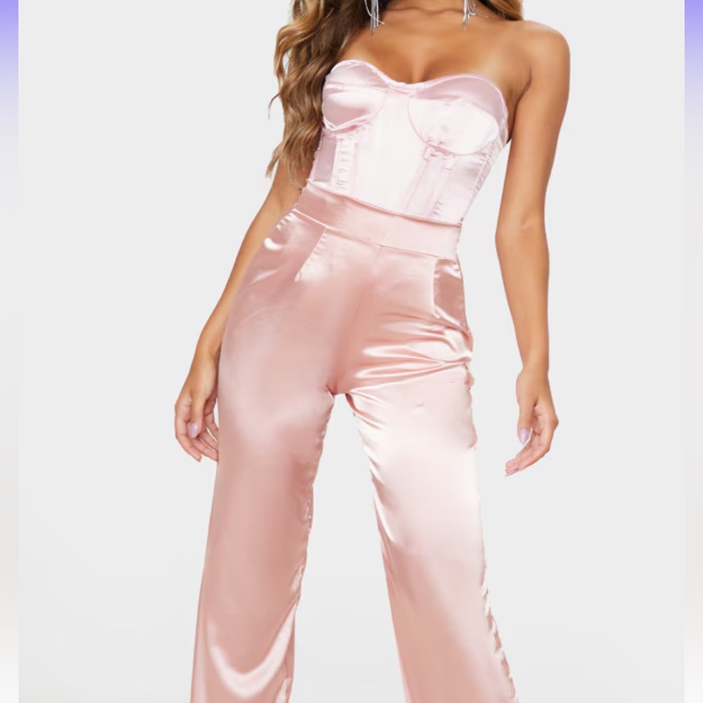 Satin Pink Corset